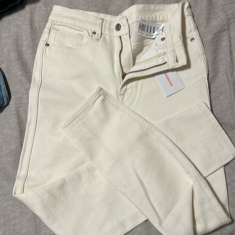 Good American White Skinny High Rise Jeans Size 10 Never Worn